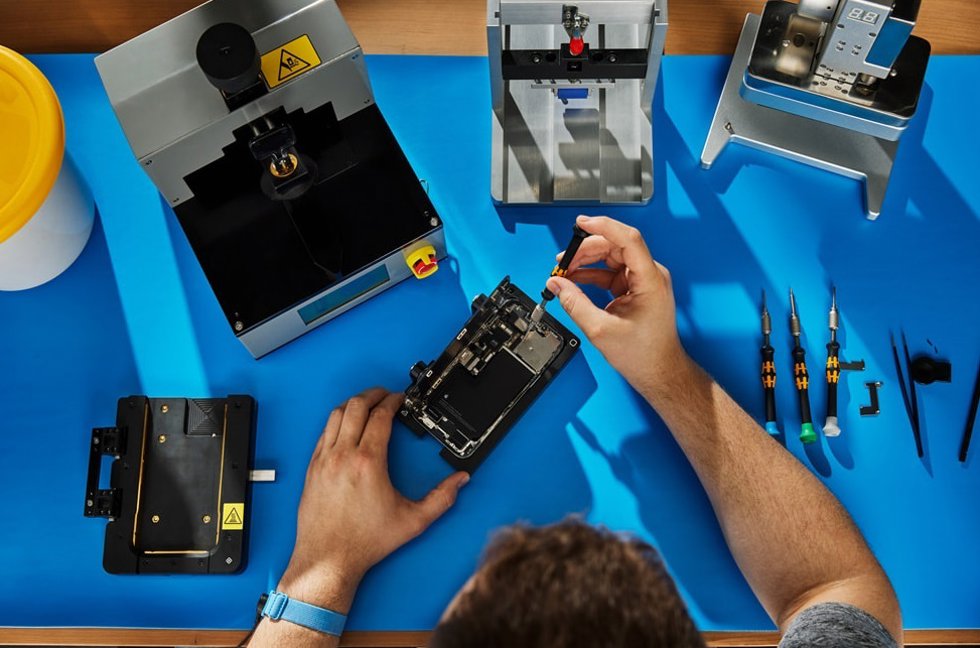 Recurso de reparación de un dispositivo de Apple