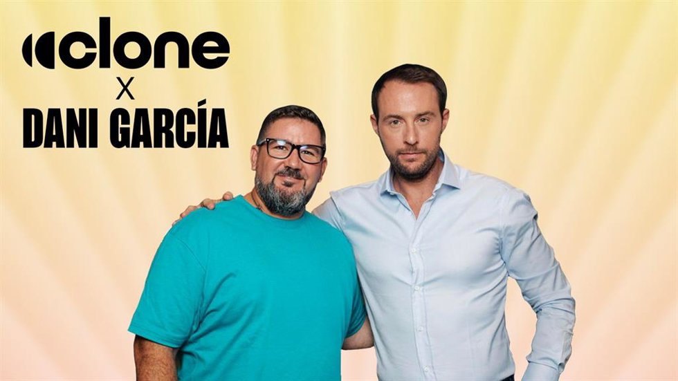 El chef Dani García y el consejero delegado de Clone, Clément Benoit.