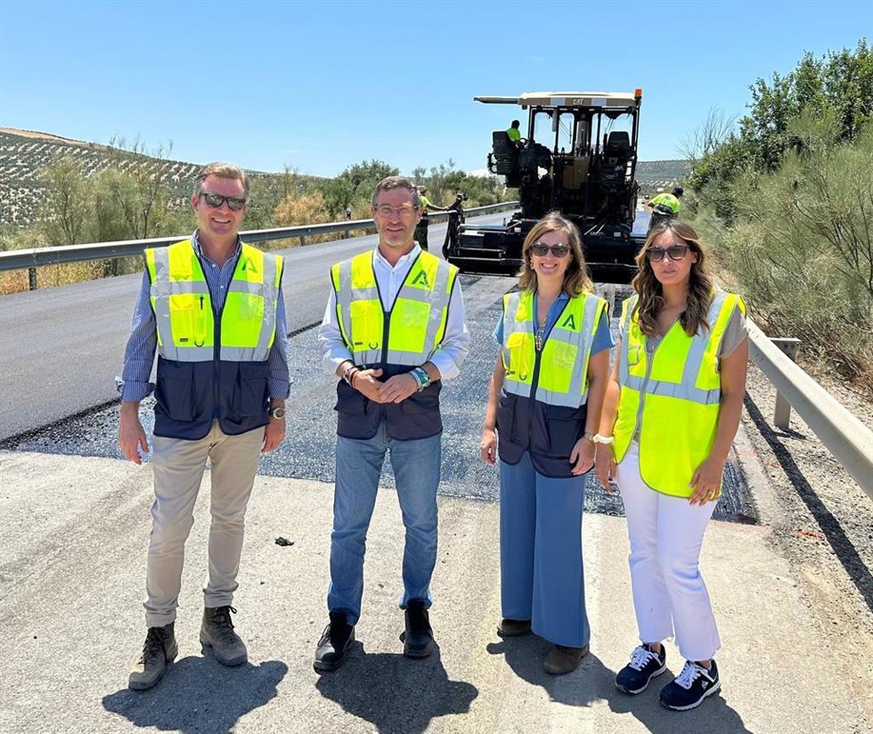 Visita a las obras en la A-301.