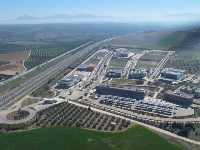 Vista aérea del Parque Científico Técnico de Geolit.