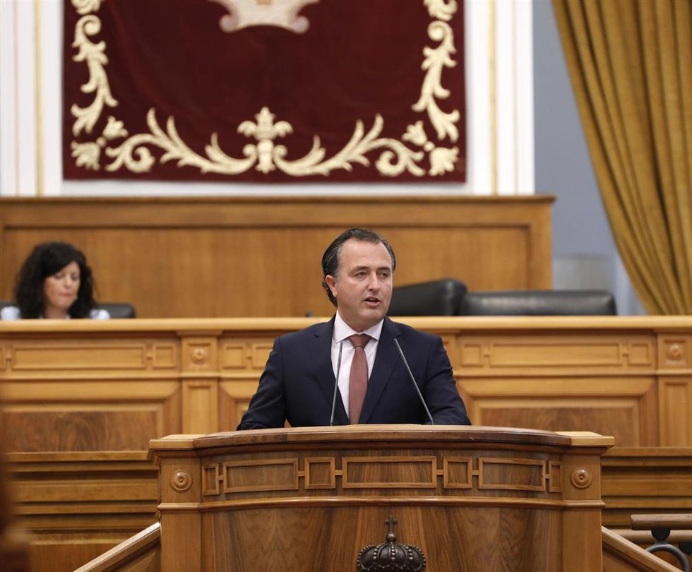 El presidente regional de Vox en Castilla-La Mancha, David Moreno, en una imagen de archivo.