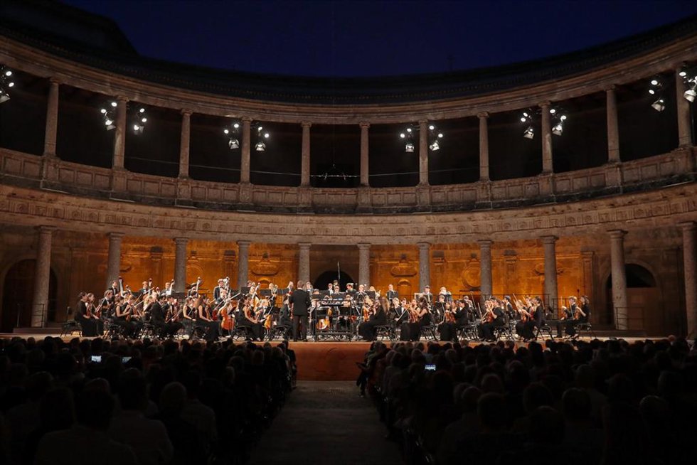 Concierto inaugural del Festival Internacional de Música y Danza de Granada. Archivo.