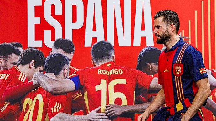 Nacho Fernández en el Centro de Prensa de la selección española en la Eurocopa de Alemania