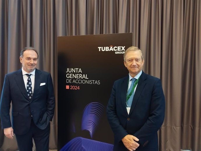 El CEO de Tubacex, Jesús Esmorís y el presidente de Tubacex, Manuel Moreu.