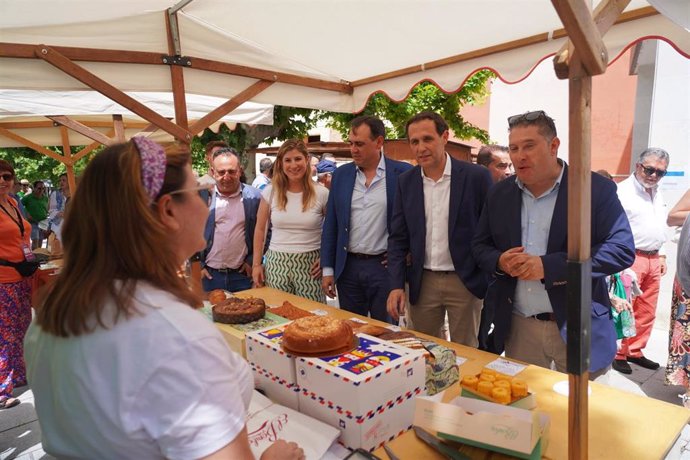 Íscar, durante su visita al Festival Gastronómico.