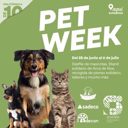 Cartel de la 'Pet Week' del Centro Comercial La Sierra.