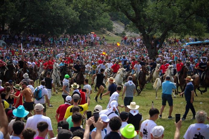 Salida de la Saca, en Soria.