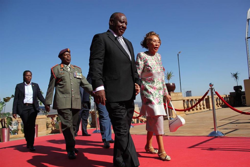 El presidente de Sudáfrica, Cyril Rampahosa