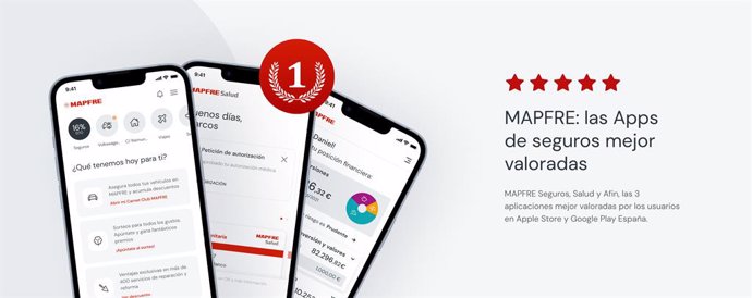 Las apps de MAPFRE, las mejor valoradas del seguro.