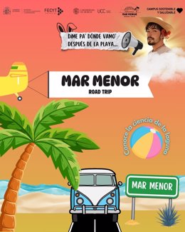 Cartel del innovador proyecto 'Mar Menor Road Trip'