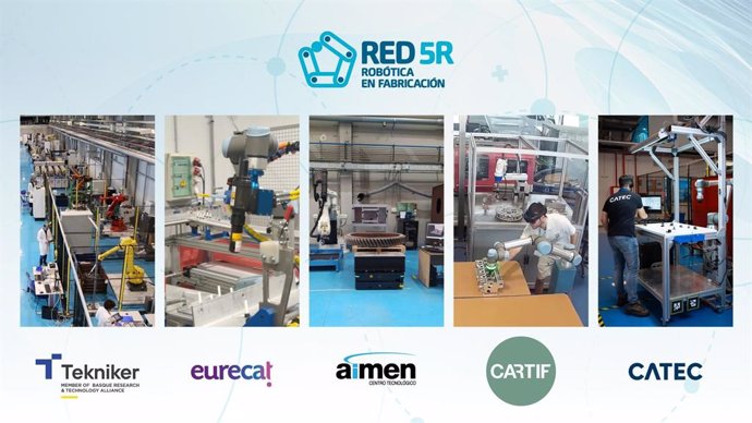 Centros De La Red 5R: AIMEN, CARTIF, CATEC, EURECAT Y TEKNIKER.