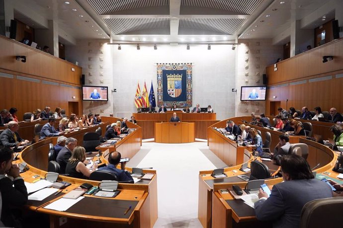 Hemiciclo de las Cortes de Aragón.