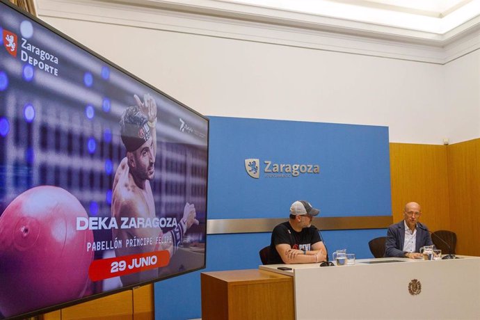 Presentación de la fiesta del fitness, la competición internacional DEKA Zaragoza.