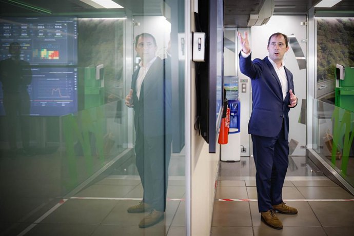 Carles Miquel durante la presentación de la campaña