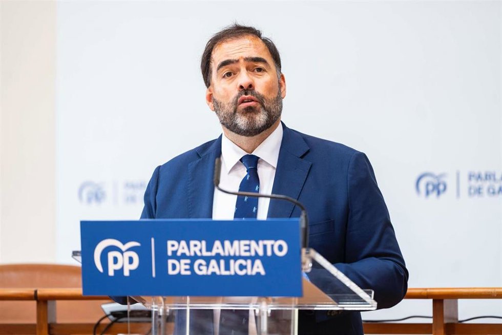El portavoz del PP gallego en el Parlamento de Galicia, Alberto Pazos Couñago