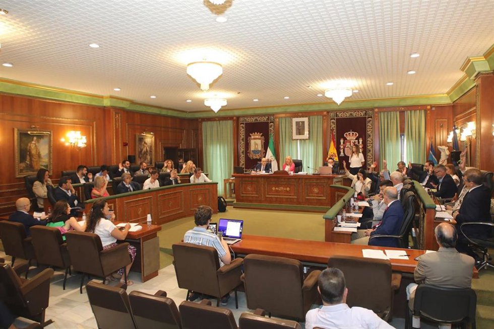 Pleno del Ayuntamiento de Marbella (Málaga)