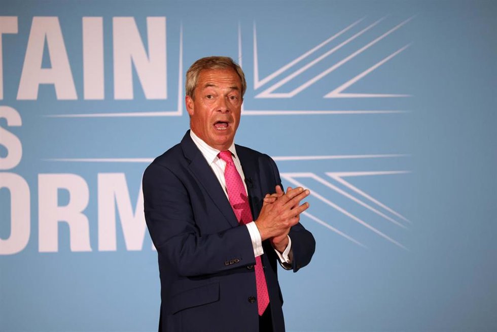 Nigel Farage, líder del partido británico Reforma