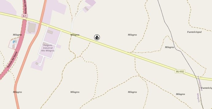 Incendio extinguido en Milagros (Burgos)