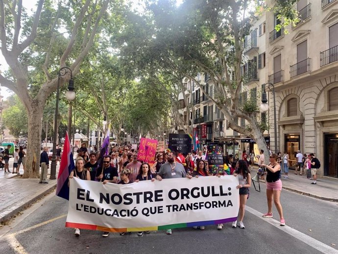 Manifestación en Palma por el Día del Orgullo LGTBI.