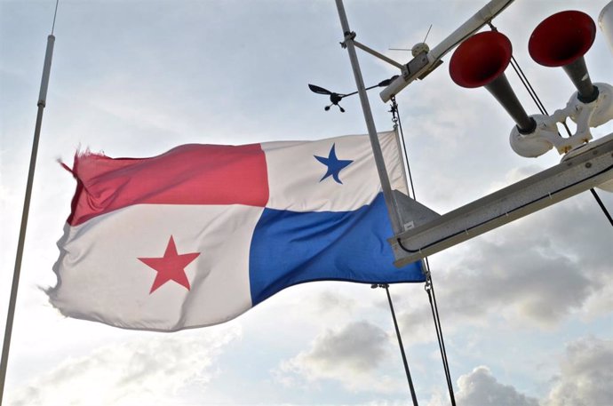 Archivo -  Bandera de Panamá.