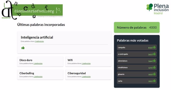 El Diccionario Fácil de Plena Inclusión Madrid alcanza las 4.000 palabras con la publicación en su web de la definición de ‘Inteligencia Artificial’