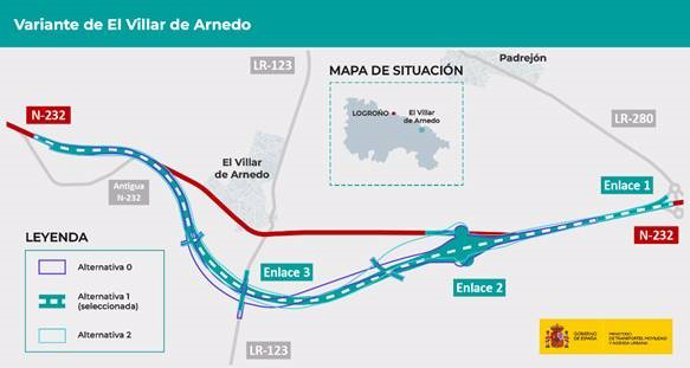 Archivo - Proyecto de variante de El Villar de Arnedo en la carretera N-232
