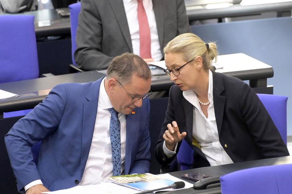 Tino Chrupalla y Alice Weidel 