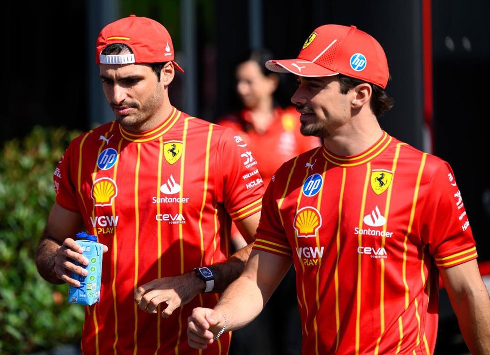 Carlos Sainz y Charles Leclerc