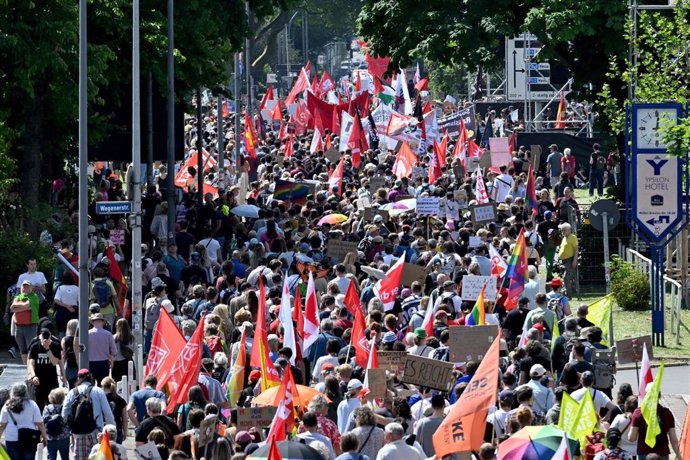 Multitudinaria manifestación contra AfD en Essen