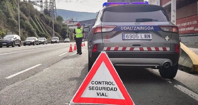 Control de la Policía Municipal de Bilbao