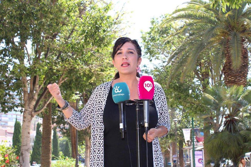 La portavoz del grupo municipal Con Málaga, Toni Morillas.