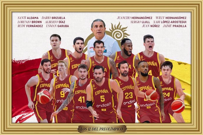 Convocatoria de la selección española masculina de baloncesto para el Preolímpico de Valencia