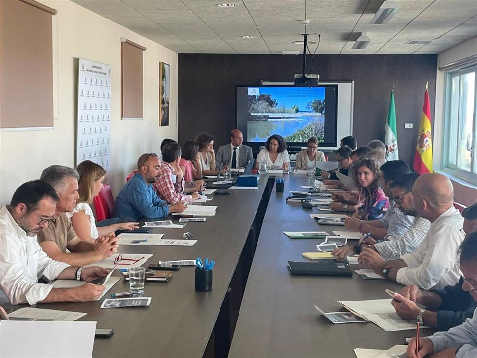 Celebración de la mesa de trabajo del Plan Especial Supramunicipal del entorno del río Guadalete.