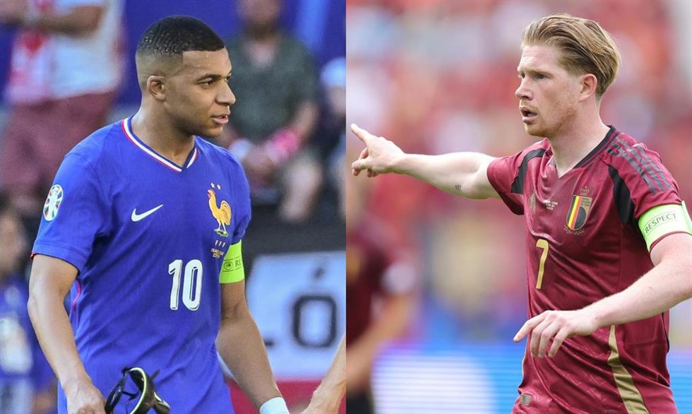 Kylian Mbappé y Kevin de Bruyne