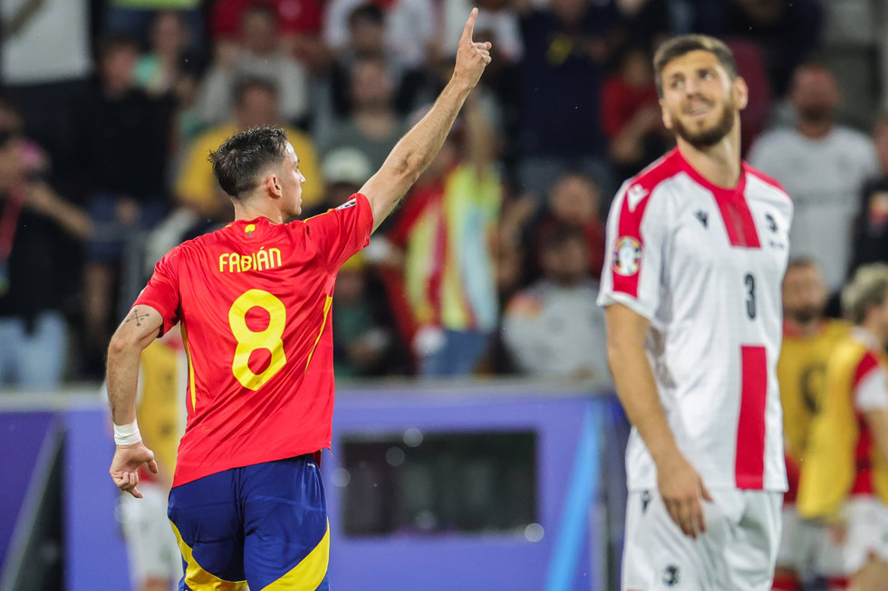 Fabián marca a Georgia en la Eurocopa