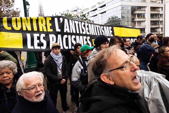 Archivo - Manifestación contra el antisemitismo en Francia