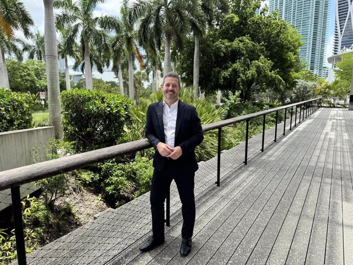 El consejero de Cultura, Turismo y Deporte, Mariano de Paco, durante su visita a Miami para promocionar la Comunidad de Madrid como destino turístico.