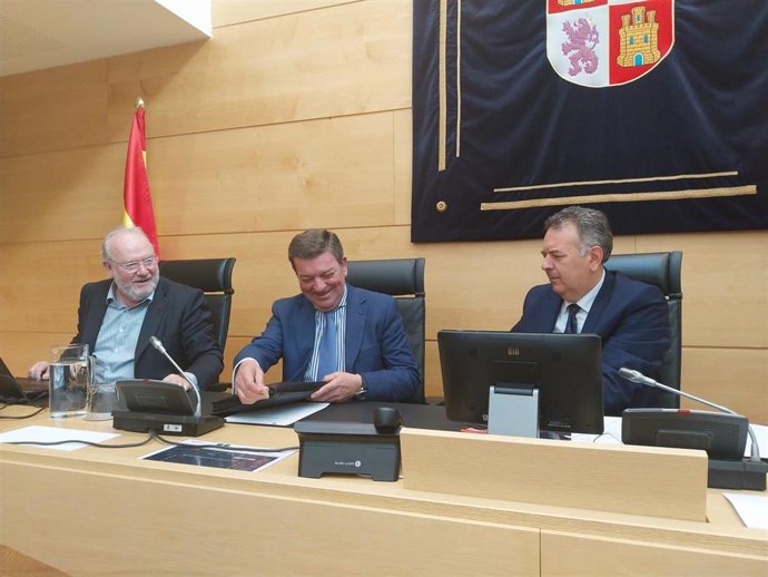 Luis Miguel González Gago en un momento de su comparecencia en la Comisión Extraordinaria de la Presidencia