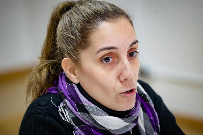 Archivo - La coordinadora de Podem Catalunya, Conchi Abellán, durante una entrevista para Europa Press, a 5 de diciembre de 2023, en Barcelona, Catalunya (España). Abellán ha defendido la ruptura de Podemos con Sumar, con la decisión de abandonar el grupo