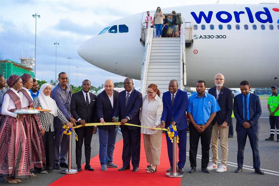 World2Fly celebra el vuelo inaugural de su ruta directa que une Madrid con Zanzíbar
