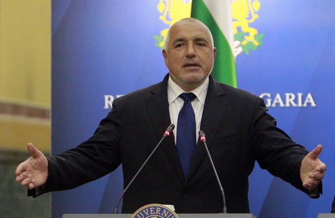 Archivo - BUCHAREST, April 24, 2018  Bulgarian Prime Minister Boiko Borisov attends a joint press conference with leaders of Romania, Greece and Serbia, at Victoria Palace in Bucharest, Romania, April 24, 2018. The leaders of Romania, Bulgaria, Greece a