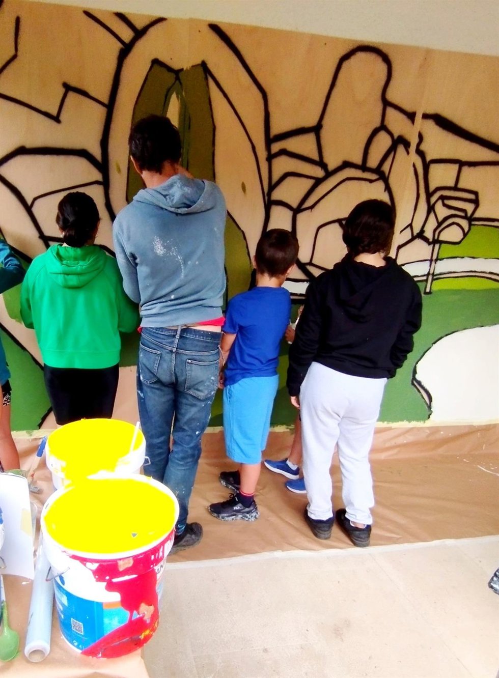 Taller de arte urbano de BBK Klima