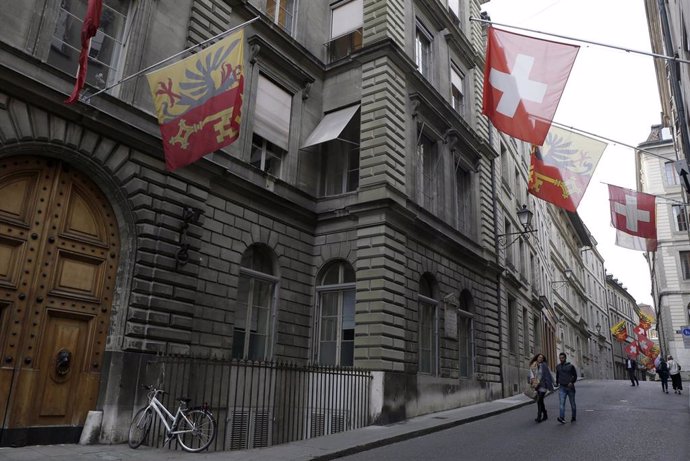 Archivo - Una calle de Ginebra, en Suiza