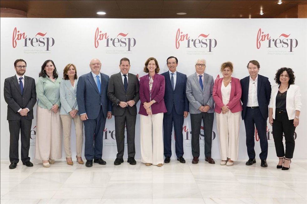 Presentación del informe sobre pymes y sostenibilidad de Finresp y Cepyme, a 1 de julio de 2024 en Madrid.