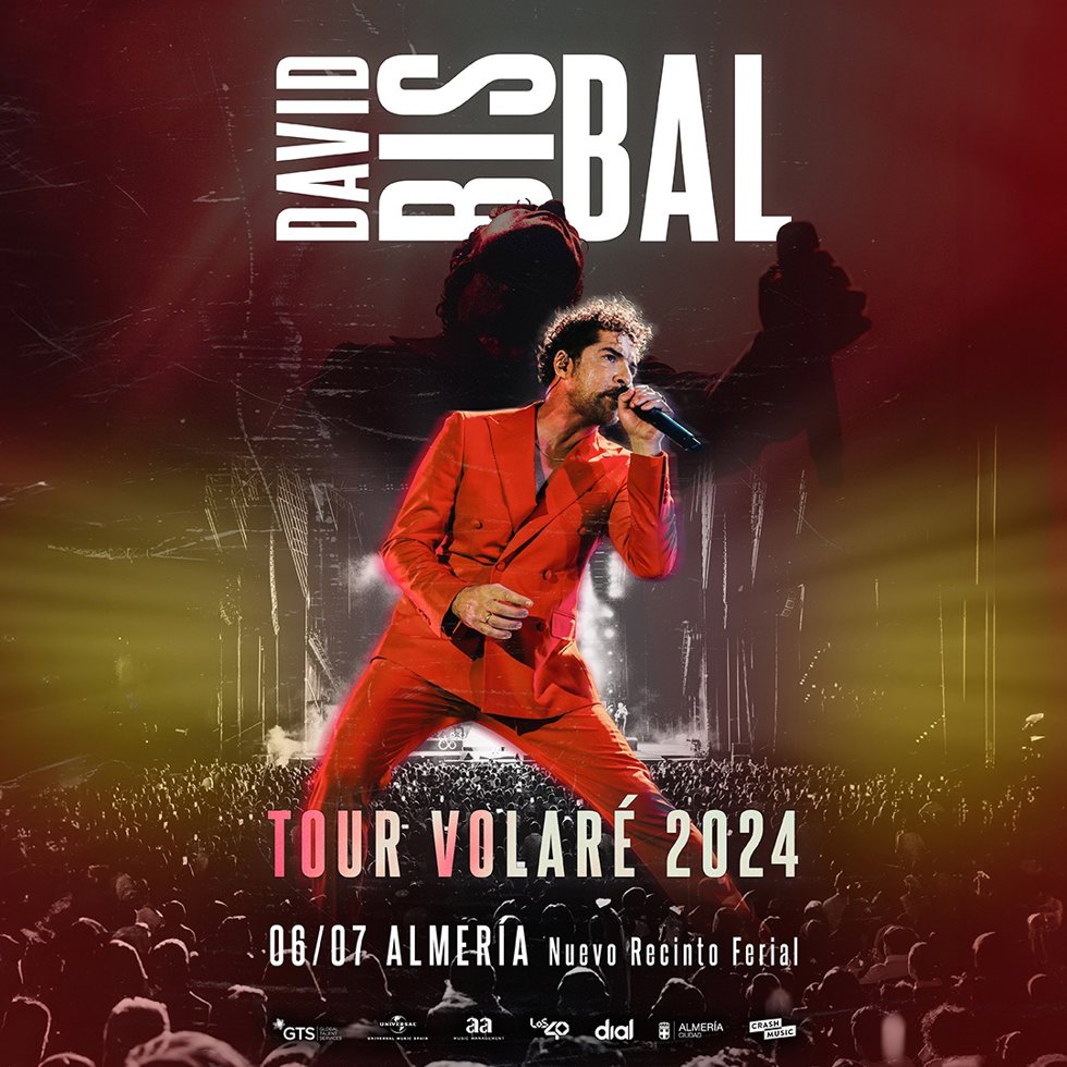 Cartel del  'Tour Volaré' de David Bisbal del día 6 de julio