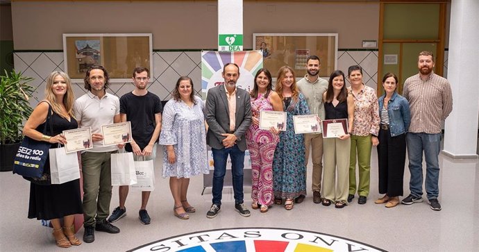 Entrega de los premios de losconcursos de divulgación, enmarcados en el Plan de Divulgación Científica de la Universidad de Huelva.