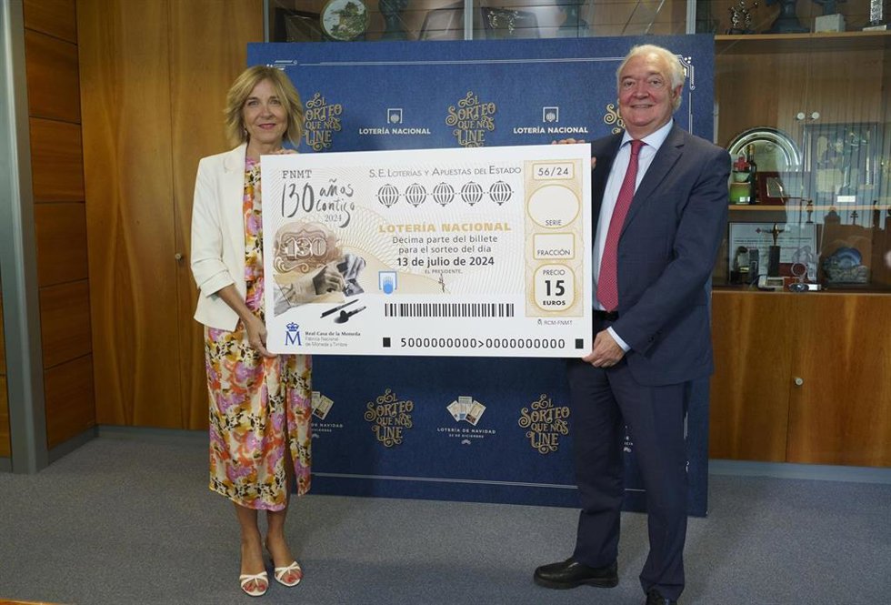 Loterías se suma al 130 aniversario de la Fábrica Nacional de Moneda y Timbre