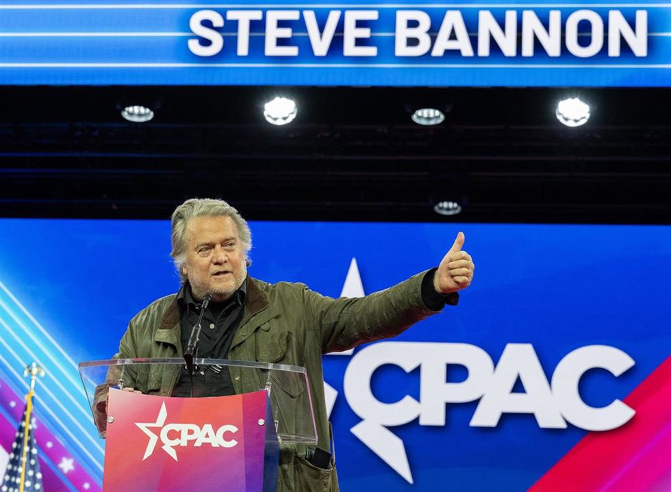 Archivo - Steve Bannon, el exasesor del expresidente estadounidense Donald Trump