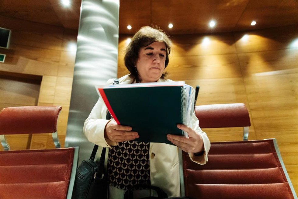 Archivo - La presidenta interina del Consejo de Administración de la Corporación RTVE, Concepción Cascajosa