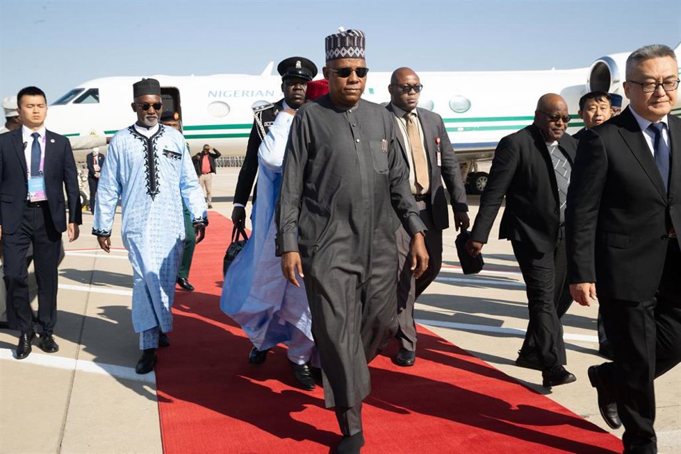 Archivo - El vicepresidente de Nigeria, Kashim Shettima, en Pekín (China)